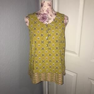 j.jill sleeveless Top S Petite  100% linen Boho